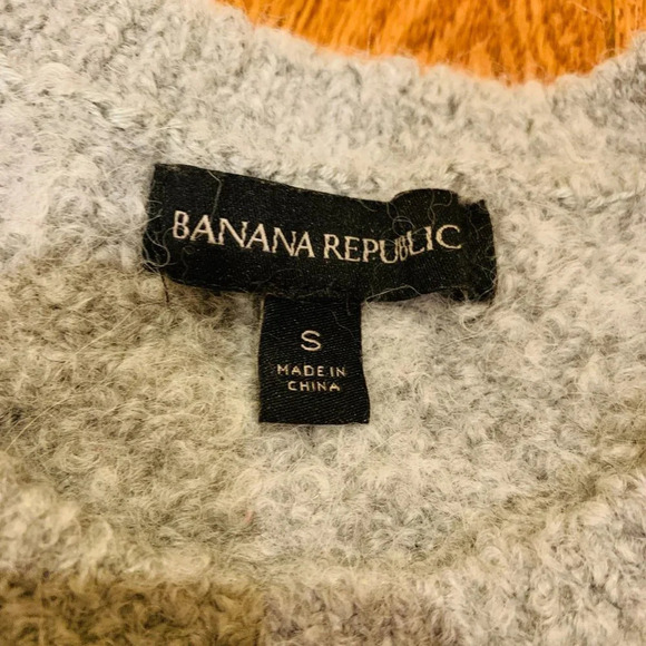 Banana Republic Sweater Wool Alpaca Gray Size Small - Picture 12 of 16